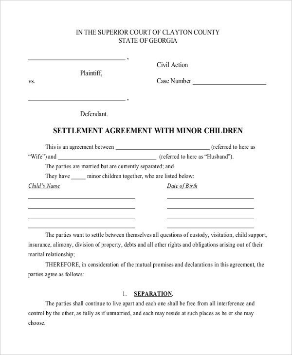 10 Child Support Agreement Templates PDF DOC Free Premium Document Contract