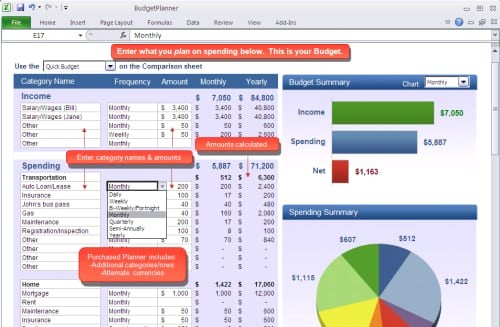 10 Free Household Budget Spreadsheets For 2019 Document Bill Pay Spreadsheet Excel