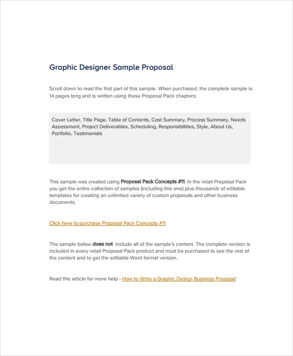 10 Graphic Design Proposal Examples PDF DOC Pages Document