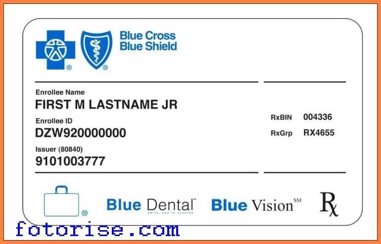 10 Insurance Card Template Leave Latter Document Health