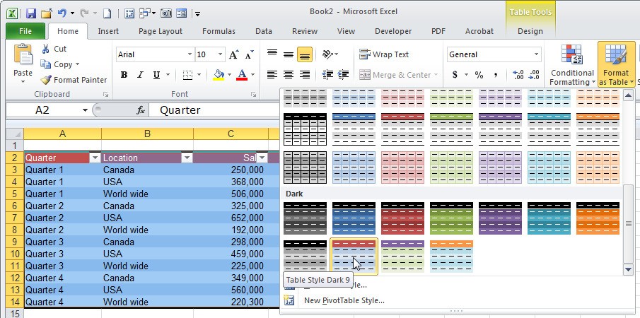10 Secrets For Creating Awesome Excel Tables PCWorld Document How To Make An Spreadsheet Look