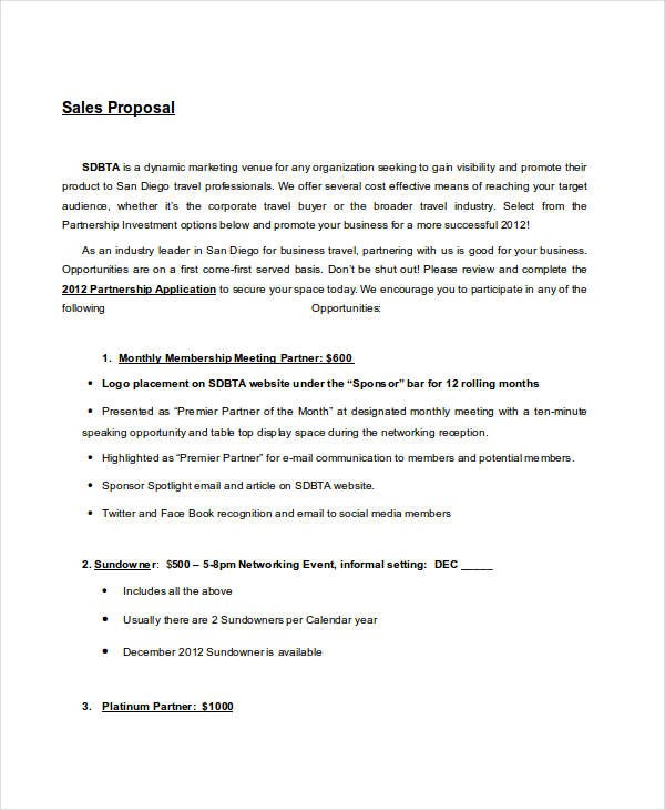 11 Short Proposal Examples S PDF DOC Pages Document Small Business