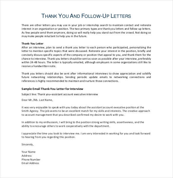 11 Thank You Email After Teaching Interview PDF DOC Free Document Creative