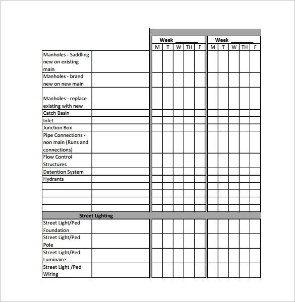 13 Construction Schedule Templates PDF DOC Xls Free Premium Document Residential Template