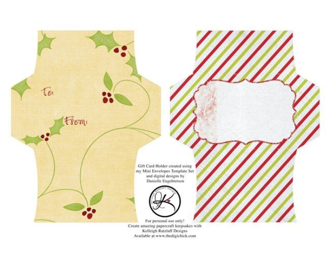 13 Free Printable Envelope Templates Dollhouse Miniature Document Gift Card Template