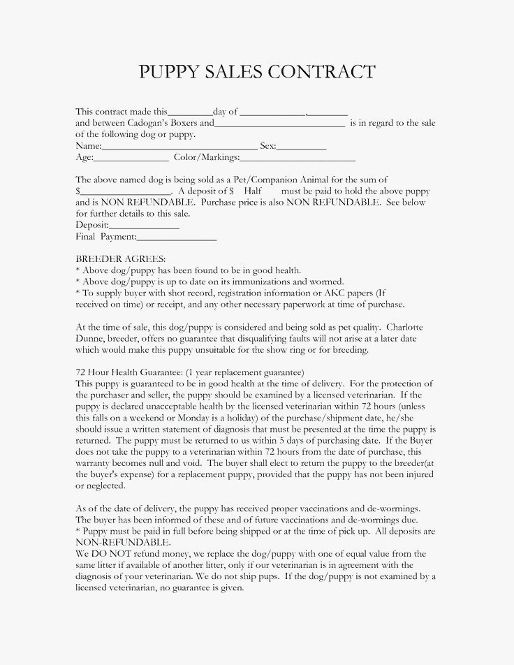 13 Luxury Dog Breeding Contract Template You Ll Love Articlesfox Document