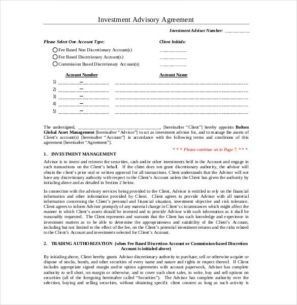 14 Investment Agreement S Free Sample Example Format Document Advisory