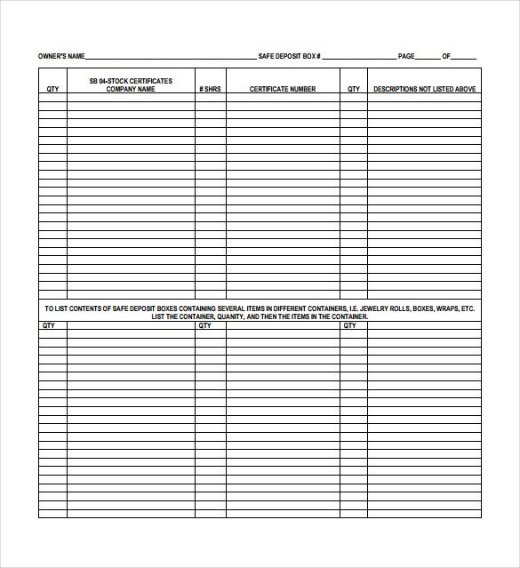 14 Sample Inventory Spreadsheet Templates PDF DOC Free Document