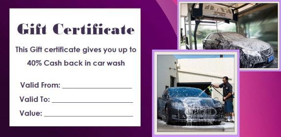 16 Personalized Auto Detailing Gift Certificate Templates Document Car