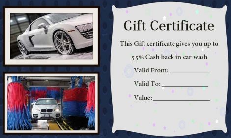 16 Personalized Auto Detailing Gift Certificate Templates Document Car