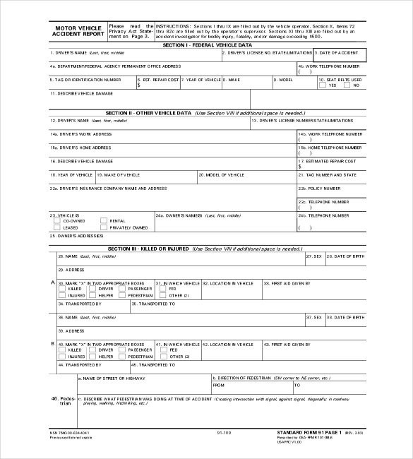 17 Sample Police Report Templates PDF DOC Free Premium Document Fake Car