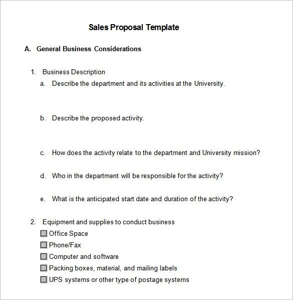 18 Sales Proposal Templates DOC Excel PDF PPT Free Premium Document Business Sale Template