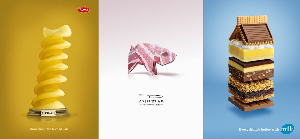 25 Creative Food Print Ads Inspiration Gallery AterietAteriet Document Advertising Pictures