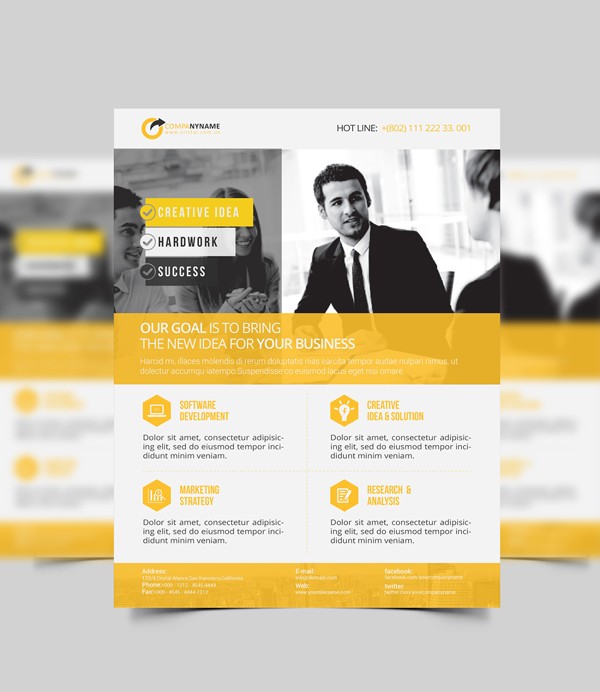 25 Professional Corporate Flyer Templates Design Graphic Document Ideas For