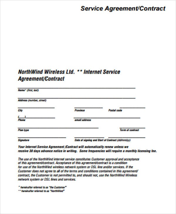 28 Images Of Simple Service Agreement Template Word Helmettown Com Document