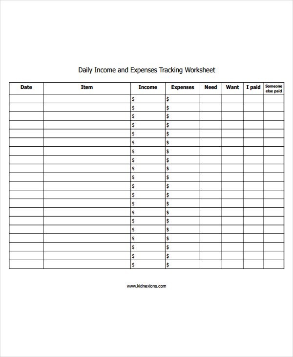 32 Expense Sheet Templates In PDF Free Premium Document Daily Income And Template