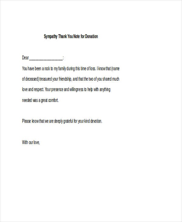42 Thank You Note Examples Samples Document To