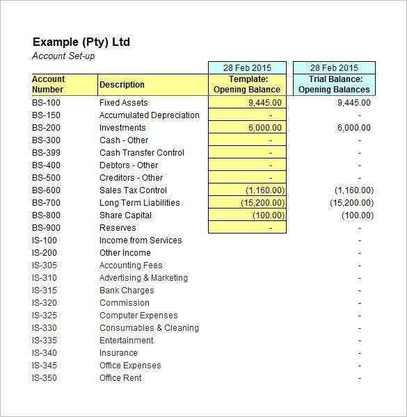5 Accounting Worksheet Templates Free Excel Documents Download Document In Format
