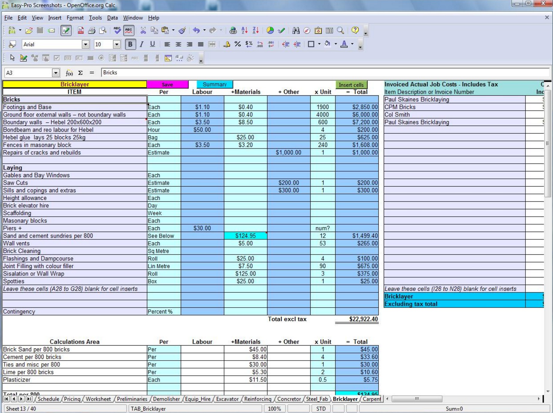 5 Free Construction Estimating Takeoff Products Perfect For SMBs Document Spreadsheet