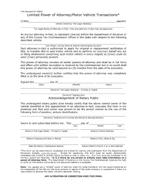 5 Printable Limited Power Of Attorney Georgia Forms And Templates