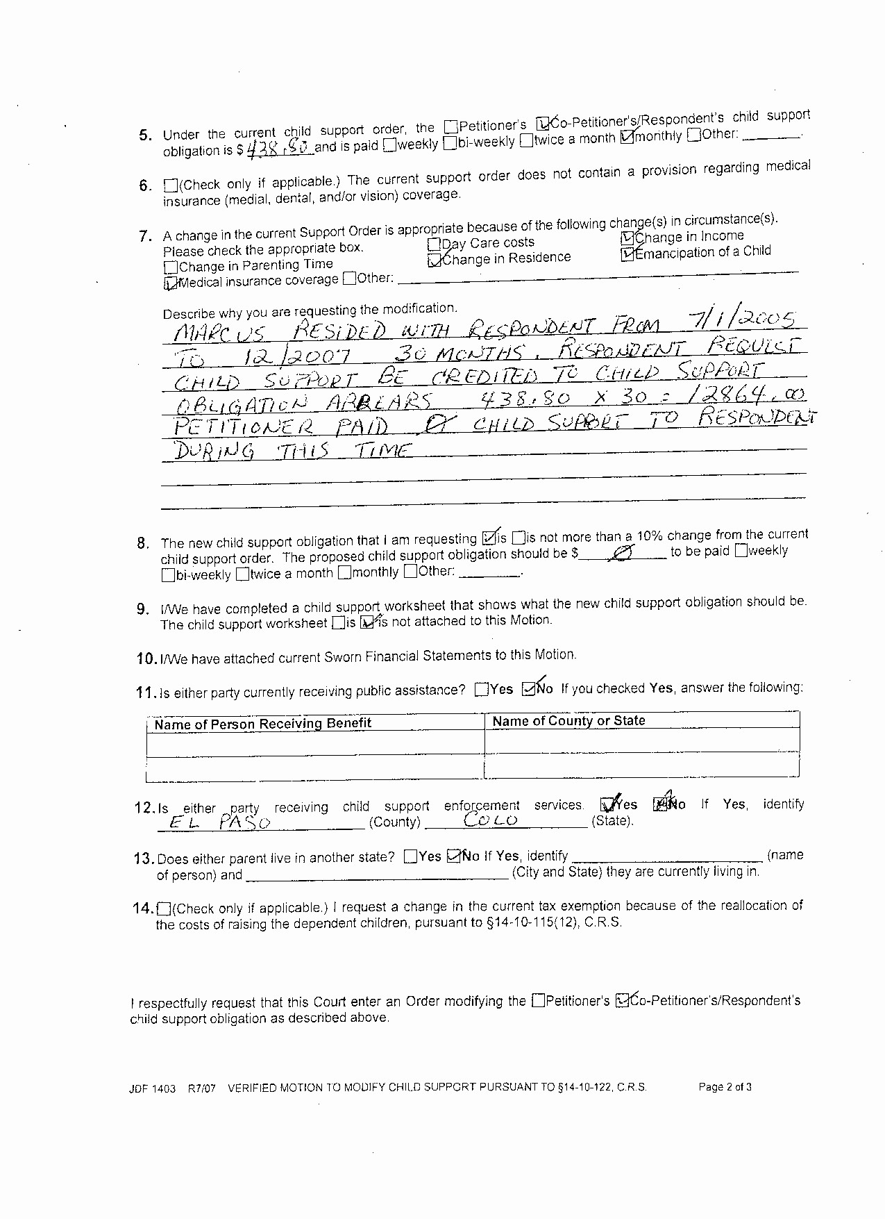 50 Lovely Colorado Child Support Worksheet Excel DOCUMENTS IDEAS Document
