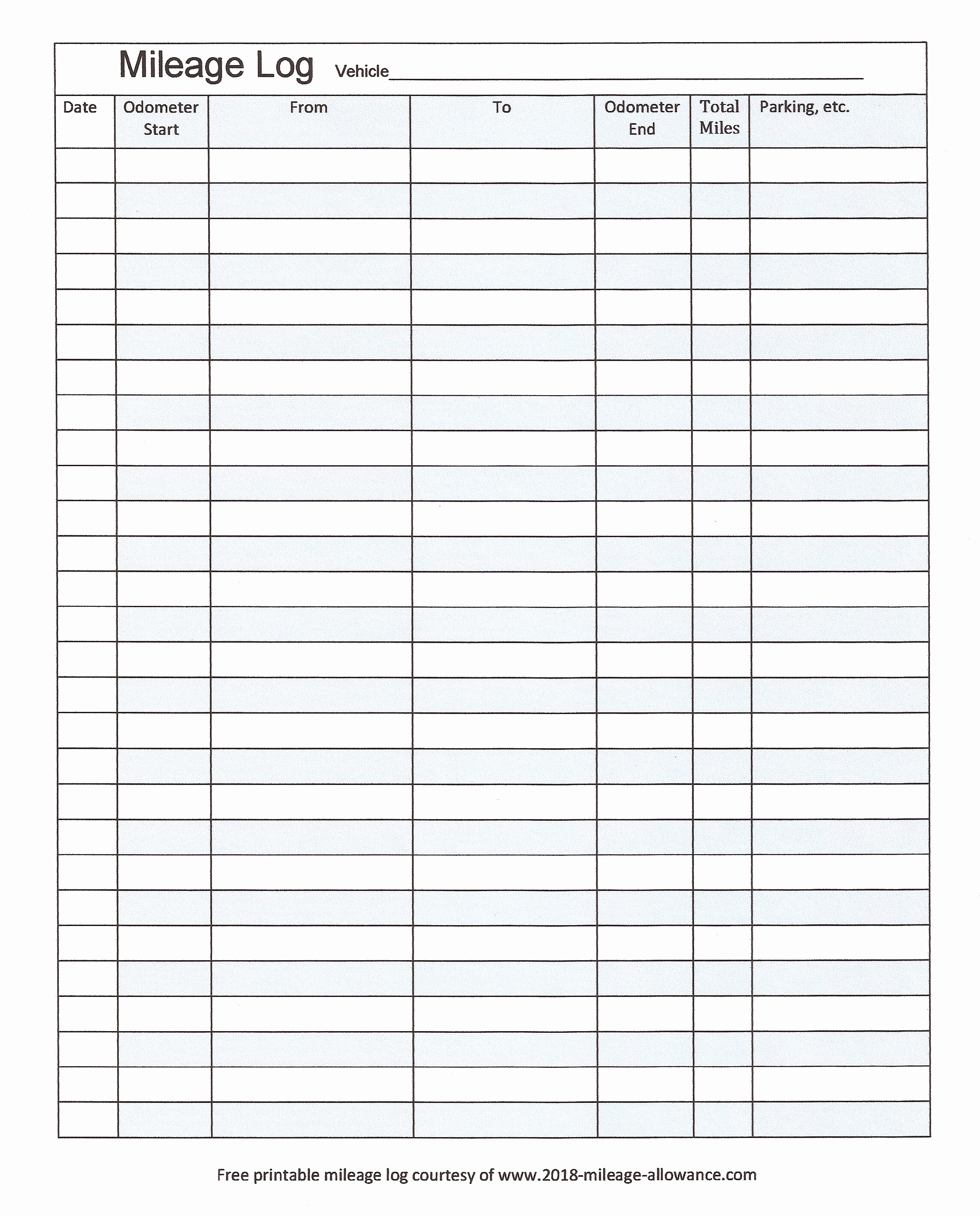 50 New Mileage Log Template For Self Employed DOCUMENTS IDEAS