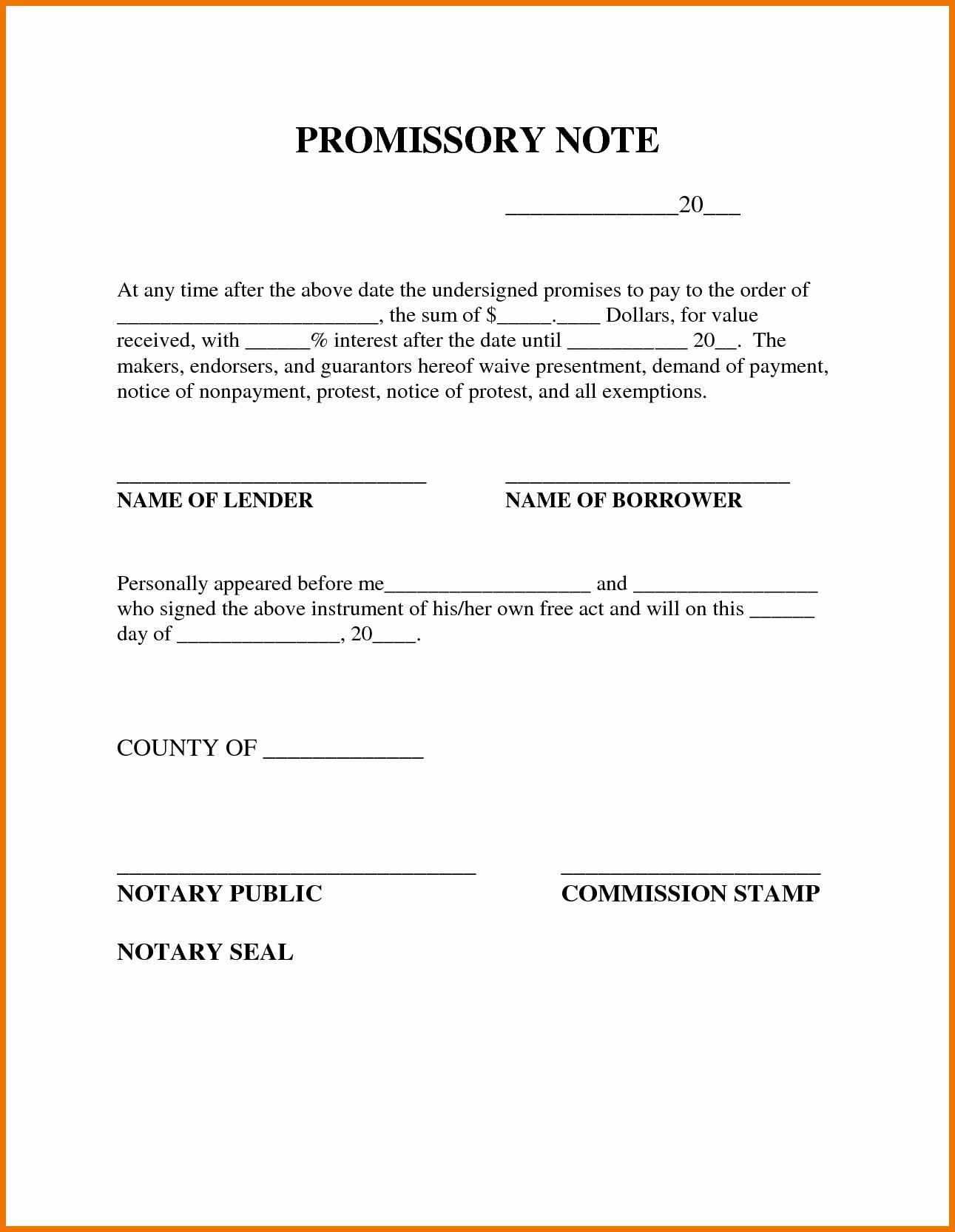 50 New Sample Promissory Note For Business Loan DOCUMENTS IDEAS