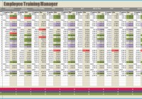 54 Prizewinning Of Employee Training Tracker Excel Template Document Spreadsheet