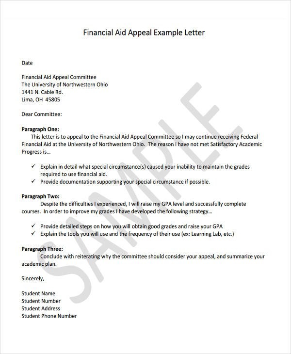 6 Financial Letter Templates Free Sample Example Format Document Of Support Template