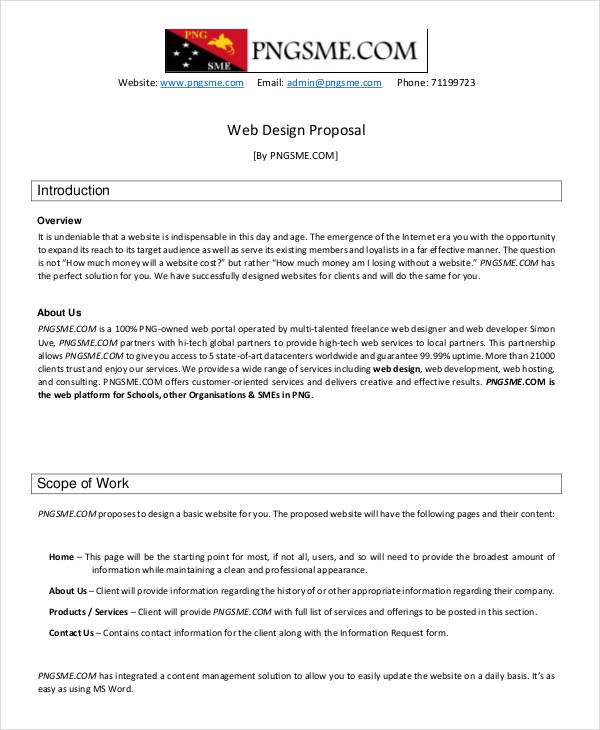 6 Freelance Proposal Examples Samples PDF Word Pages Document Design Template