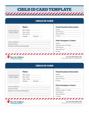6 Printable Emergency Contact Card Template Forms Fillable Samples Document