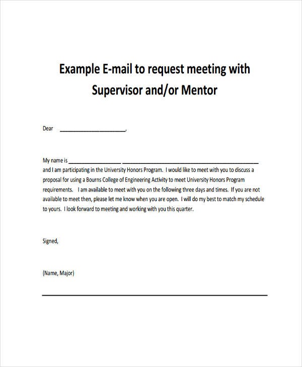 7 Meeting Email Examples PDF Document Request A Via