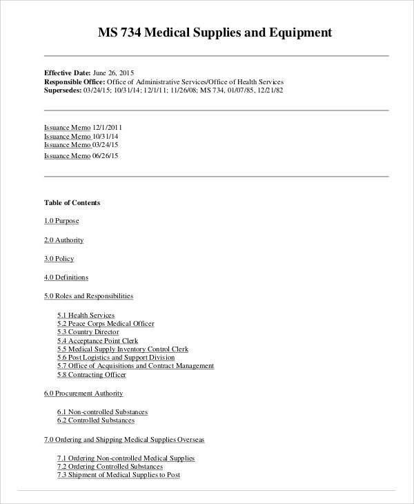 7 Office Inventory S Free Sample Example Format Download Document Medical