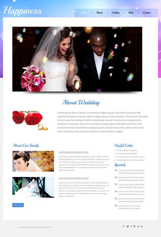 70 Best Wedding Website Templates Free Premium FreshDesignweb Document Template