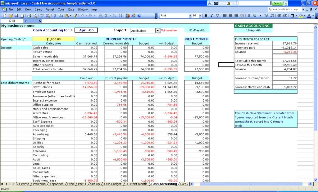 8 Excel Bookkeeping Templates Document Spreadsheet Using Microsoft