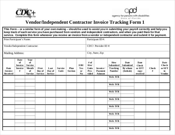 8 Invoice Tracking Templates Free Sample Example Format Download Document