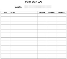8 Petty Cash Log Templates Excel Document