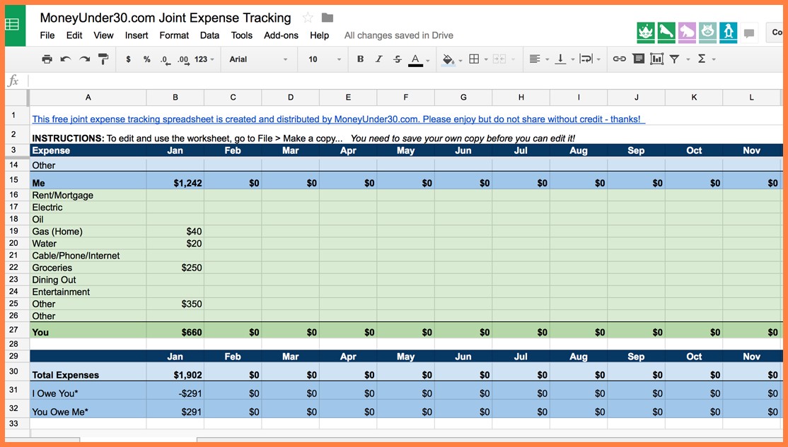 8 Rent Payment Tracker Spreadsheet Budget Document Collection