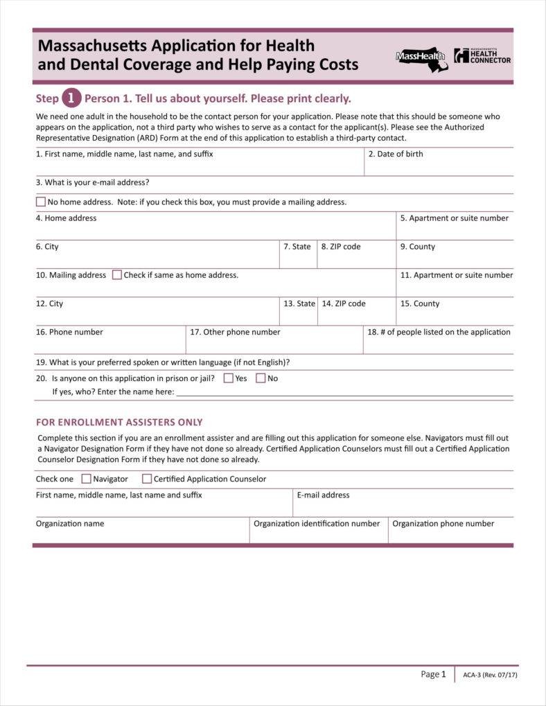 9 Insurance Application Form Templates Free PDF Format Download Document Template