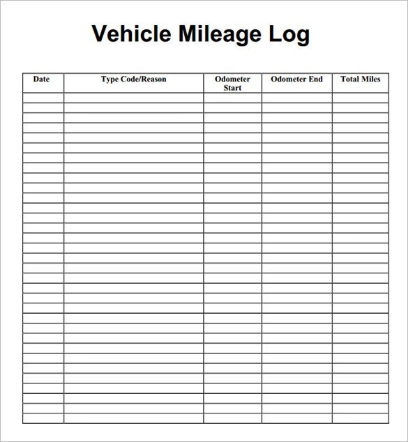 9 Mileage Log Templates DOC PDF Free Premium Document Business