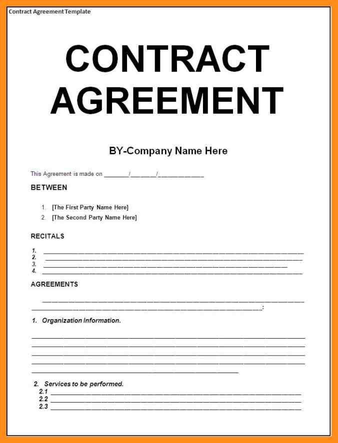 9 Sample Agreement Between Two Parties Agenda Example Document How To Write An