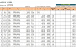 Account Payable Excel Templates Document Spreadsheet