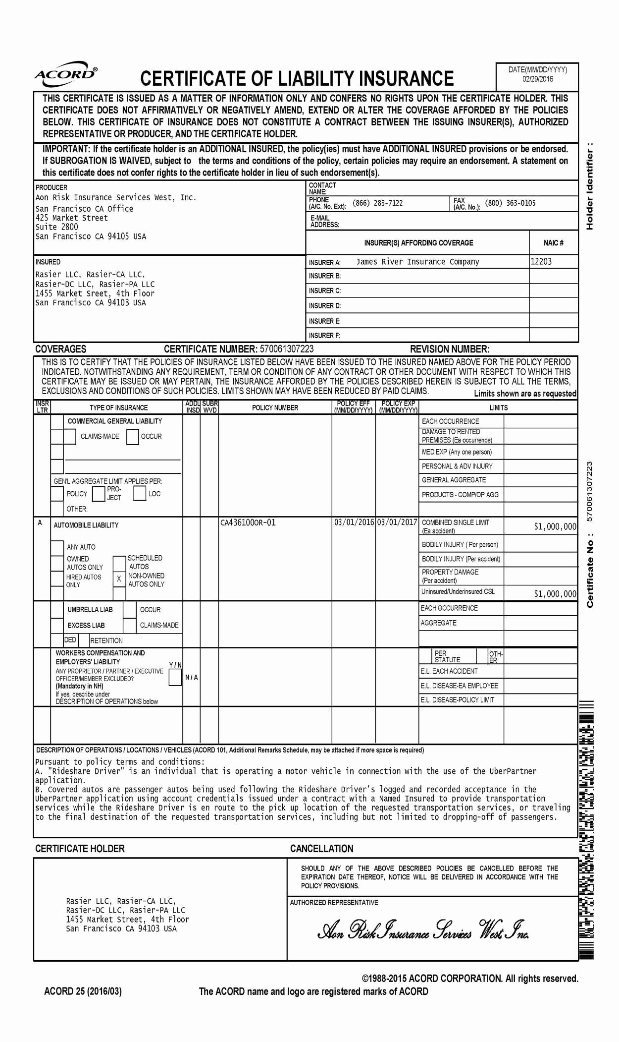 Acord 128 Fillable Awesome Insurance Forms Luxury Certificate