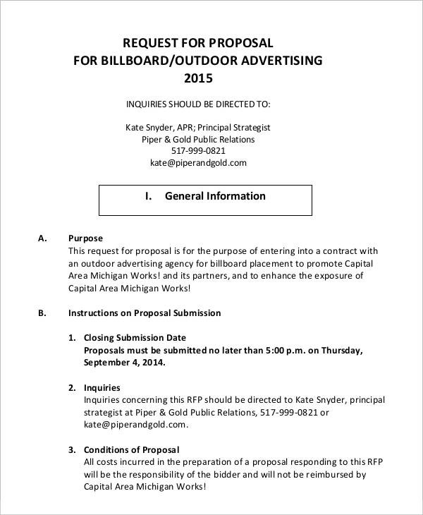 Advertising Proposal Templates 15 Free Sample Example Format Document Template