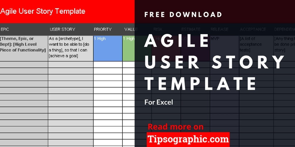 Agile User Story Template For Excel Free Download Tipsographic Document