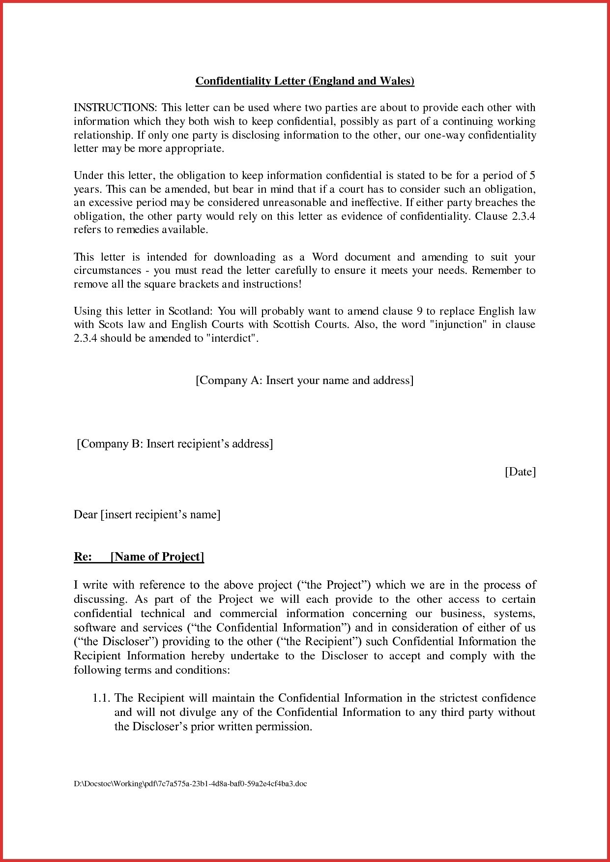 Agreement Letter Between Two Parties Brave100818 Com Document How To Write An