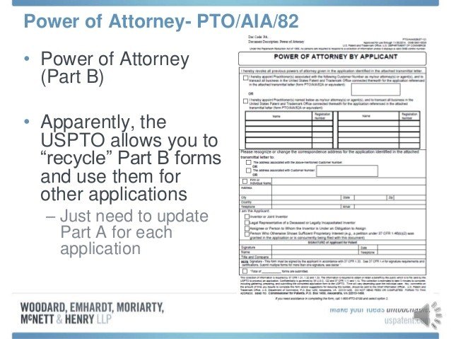 AIA Power Of Attorney Practice Presentation Mar 20 2013 Document Uspto