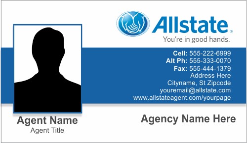Allstate Bc 4 Insurance Business Cards Templates Ordering Document Card