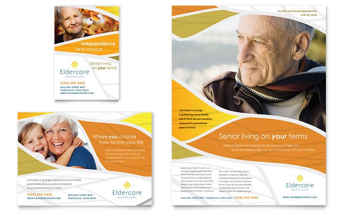 Assisted Living Flyer Ad Template Design Document Advertising Flyers Samples