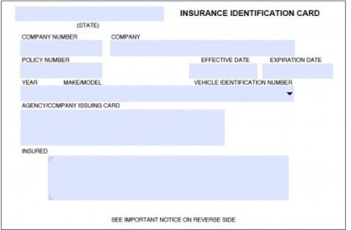 Auto Insurance Card Template PSD Free PIK Document Car